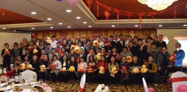 币游国际科技北京效劳部2017年凝心聚力迎战鸡年年会